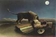 Henri Rousseau the sleeping gypsy USA oil painting artist